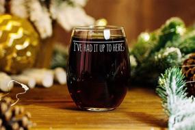 img 3 attached to 🍷 I'm Fed Up" Wine Glass: Trendy Wine Glasses, Ideal Birthday Gifts, Birthday Gift Ideas for Him/Her, Adorned Wine Glasses for Mom & Sister, Quirky Wine Glass, Hilarious Glass for Wine Lovers