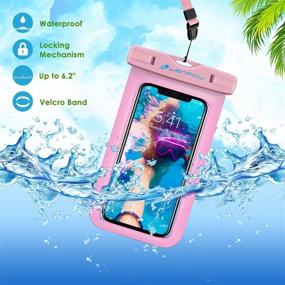 img 3 attached to 📲 GLBSUNION Universal Waterproof Case: 2-Pack IPX8 Dry Bags for iPhone 12/11/Pro/XS/8 Plus Samsung Galaxy S21/S20/S10 Edge Note Google Pixel HTC Sony up to 6.9