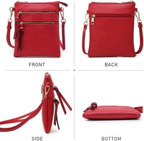 img 3 attached to 👜 Dasein Purple Small Crossbody Bags for Women - Handbags, Wallets and More