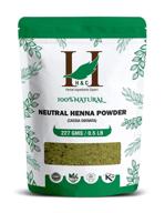 🌿 h&c colorless henna powder - 100% pure neutral senna powder for hair conditioning (227g / 1/2 lb / 8 ounces) logo