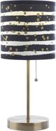 🖤 black and gold dots stick table lamp by urban shop логотип