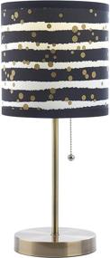 img 3 attached to 🖤 Black and Gold Dots Stick Table Lamp by Urban Shop