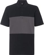 👕 stylish oakley color block shirts in blackout: perfect blend of fashion and function logo