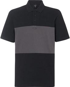 img 1 attached to 👕 Stylish Oakley Color Block Shirts in Blackout: Perfect Blend of Fashion and Function