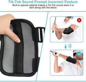 img 3 attached to 🏌️ Yosoo Health Gear Golf Swing Training Aid Elbow: Improve Your Swing with TIK-Tok Sound Notifications & Posture Correction Brace