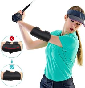 img 4 attached to 🏌️ Yosoo Health Gear Golf Swing Training Aid Elbow: Improve Your Swing with TIK-Tok Sound Notifications & Posture Correction Brace