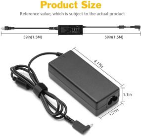 img 3 attached to 💡 65W AC Adapter Charger for Acer Chromebook CB3-532 C720 C740 C731 11 R11 R13 14 15 CB3 CB5 CB3-431 CB5-132T CB3-131 A13-045N2A PA-1450-26 and Acer Aspire 5 A515-54 A515-46-R14K Power Cord - N15Q9 N15Q8 Compatibility