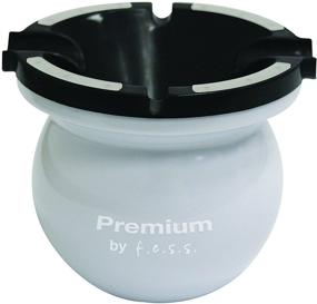 img 1 attached to Fess Products 4-Inch Premium White Glow-in-the-Dark Spill-Proof Cigarette Cigar Ashtray