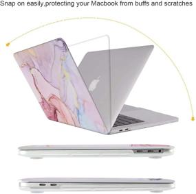 img 2 attached to ICasso защитный чехол для клавиатуры MacBook, совместимый с аксессуарами для ноутбуков