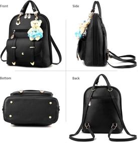 img 3 attached to 🎒 Multi Way Women's School Backpack Purse