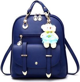 img 4 attached to 🎒 Multi Way Women's School Backpack Purse