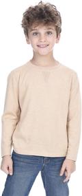 img 4 attached to Boys' Cotton Sweatshirt with Cashmere Sleeves in Fashionable Hoodies & Sweatshirts