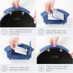 img 1 attached to 🔍 Eufy RoboVac Replacement Filter Set for RoboVac 11S, 15T, 30, 30C, 15C, 12, 25C, 35C - Essential Accessory