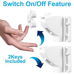 img 2 attached to 🔒 8-Pack Magnetic Cabinet and Drawer Locks for Kitchen Childproofing - SVsunvo Baby Child Safety Magnetic Cabinet Latches