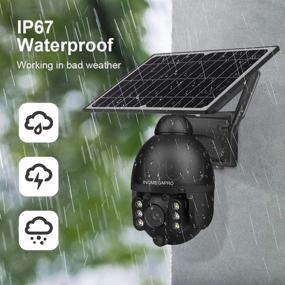 img 2 attached to 📷 Solar Spotlight Security Camera with Pan Tilt, 2.4G WiFi, Solar Battery Powered, Full-Color Night Vision, 2-Way Audio, PIR Motion Detection, Wire-Free, SD Card Slot - INQMEGAPRO-588