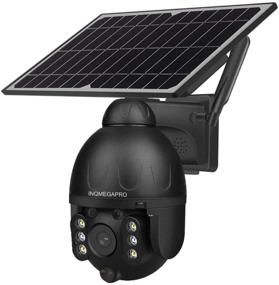 img 4 attached to 📷 Solar Spotlight Security Camera with Pan Tilt, 2.4G WiFi, Solar Battery Powered, Full-Color Night Vision, 2-Way Audio, PIR Motion Detection, Wire-Free, SD Card Slot - INQMEGAPRO-588