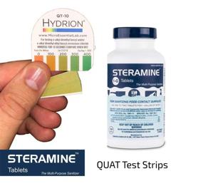 img 3 attached to Steramine Test Strips Sanitizing Quaternary