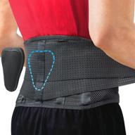 🏋️ sparthos back brace - fast relief for back pain, herniated disc, sciatica, scoliosis and more! - breathable mesh design with lumbar pad - adjustable support straps - lower back belt - size medium logo