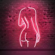 transform your space with naked lady real glass neon signs: perfect neon light decor for home, bedroom, bar, office, and special occasions! логотип