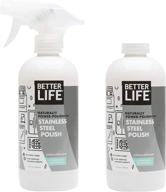 🧼 premium streak-free stainless steel polish - lavender & chamomile - 16oz (pack of 2) | better life 24184 logo