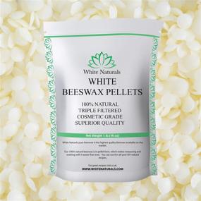 img 2 attached to 🐝 Pure and Natural White Beeswax Pellets - 1 lb (16 oz), Cosmetic Grade Lip Balm, Lotion, Candle Making Bees Wax Pastilles by White Naturals