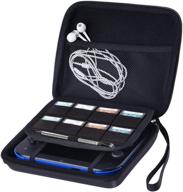 🎮 austor nintendo 2ds carrying case in sleek black for enhanced portability and organization logo