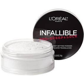 img 4 attached to 💄 L'Oreal Paris Makeup Infallible Pro-Sweep and Lock Loose Matte Setting Face Powder - 0.28 oz (1 Pack)