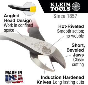 img 3 attached to Klein Tools D2000-48 8-Inch Linemans Diagonal Cutting Pliers - Angled Head, High Leverage Design