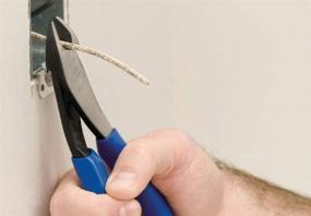 img 1 attached to Klein Tools D2000-48 8-Inch Linemans Diagonal Cutting Pliers - Angled Head, High Leverage Design