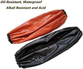 img 2 attached to 🌊 Прочные водо- и маслоотталкивающие накладки на рукава: максимальная защита на весь день использования.