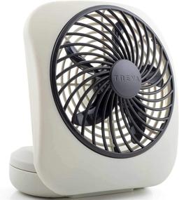 img 4 attached to O2COOL 5-inch Portable Fan Battery Operated, 1 Unit, Grey