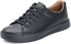 img 1 attached to 👟 Clarks Costa Lace: Sleek Black Leather Sneakers with Timeless Style