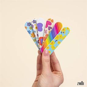 img 3 attached to 💅 1 Dozen Colorful Girly Mini Emery Board Nail Files for ZMOI