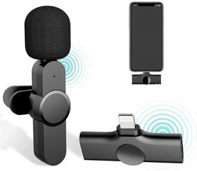 img 4 attached to Wireless Lavalier Microphone IPhone Auto Syncs