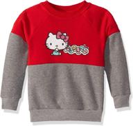 🎉 hello kitty girls' 45th anniversary fashion sweatshirt: celebrate in style! logo