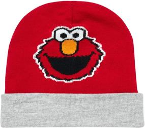 img 1 attached to 🧣 Sesame Street Elmo Cold Weather Set with Hat and 2 Pairs of Mittens