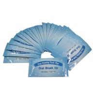 50 disposable finger teeth wipes with mint flavor for fresh breath & deep cleaning logo