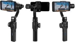 img 2 attached to 📷 Zhiyun Smooth 4 Handheld Gimbal Stabilizer with Focus Pull &amp; Zoom - iPhone X 8 Plus, Samsung Galaxy S9+ S8+ &amp; Other Smartphones