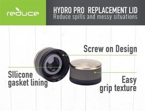 img 2 attached to Hydro Pro Stainless Steel Bottle Replacement Lid Set - 2 Pack | Perfectly Fits 14oz, 20oz, and 28oz Hydro Pro Bottles | Screw On Design for Easy Use | Replace Lost/Damaged Lids