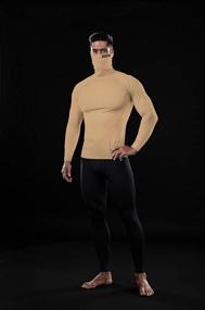 img 2 attached to 👕 DRSKIN Men's Thermal Compression Turtleneck Shirt - Long Sleeve Baselayer for Running, Sports, and Wintergear