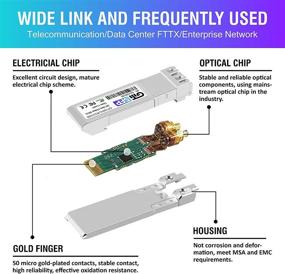 img 1 attached to 🔌 Giti SFP 10GBase LR SFP+ трансивер | Совместим с Cisco/Meraki/Ubiquiti/Netgear/D-Link | 10GbE модуль волоконного кабеля с одним режимом передачи данных LC | 1310нм/10км/DDM