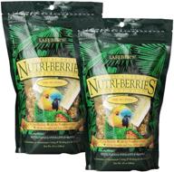 🦜 lafeber tropical fruit nutri-berries parrot food 10 oz bag (2 pack): nourishing blend for vibrant parrot health logo
