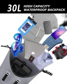 img 1 attached to Experience Ultimate Waterproof Protection with IDRYBAG's 30L Dry Bag Backpack