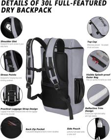 img 3 attached to Experience Ultimate Waterproof Protection with IDRYBAG's 30L Dry Bag Backpack