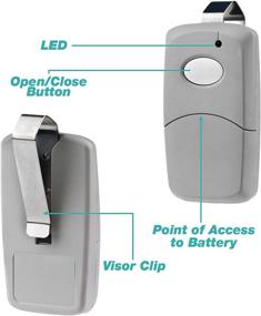 img 1 attached to 🔒 Optimized for Multicode 3089 Linear 3089 Grey Garage Door Remote Opener (308911, MCS308911 300mhz)