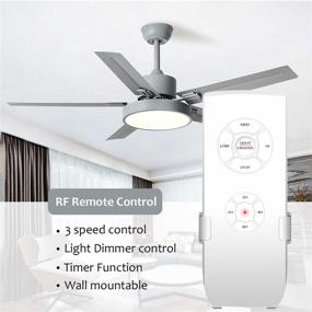 img 2 attached to Compact 2-Pack Ceiling Fan Remote Control & Light Dimmer Switch - Universal Kit for Hunter, Hampton Bay & More