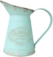🏺 enhance your home decor with vancore shabby chic metal jug vase pitcher flower holder logo