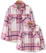flannel family shacket checked outfits girls' clothing logo