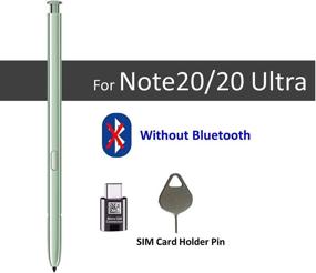 img 3 attached to 🖊️ Green Stylus Pen Replacement for Samsung Galaxy Note 20,Note 20 Ultra 5G - S Pen+Type-C Adapter+Tips/Nibs+Eject Pin