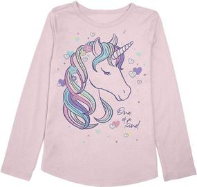 img 1 attached to Unicorn One of A Kind Graphic Tee for Toddler Girls, 2T-5T by Jumping Beans